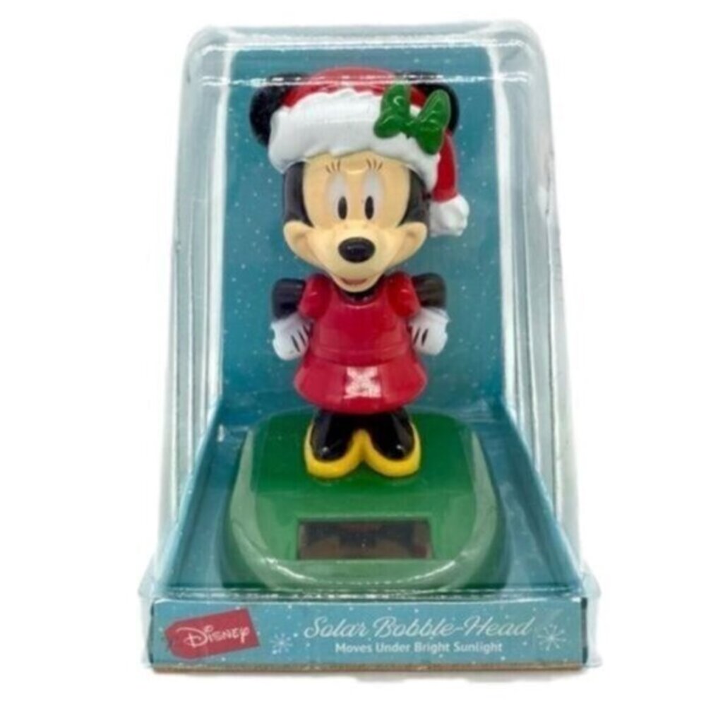 Disney Minnie Mouse Solar Bobble Head New